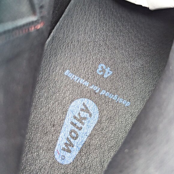 Wolky Women Phoenix Dark Red Zip Wedge Ankle Boots size 13US EUR 43 - Picture 8 of 8